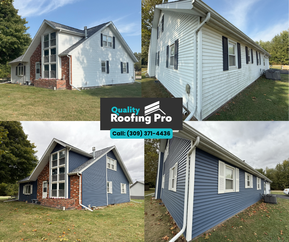 Examples of siding installation